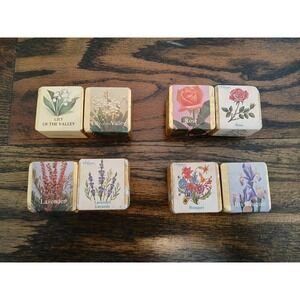 Set Of 8‎ Bath Cubes Vintage Floral